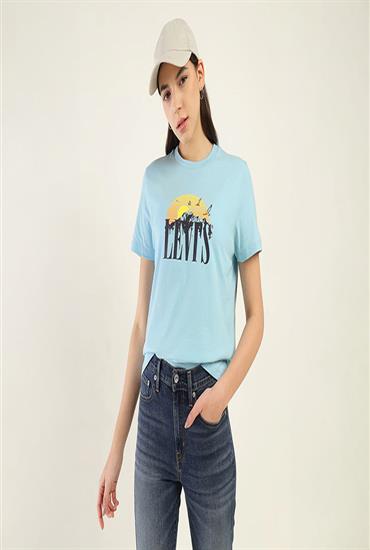 WT FERGIE RELAXED TEE_BN- Crystal Blue